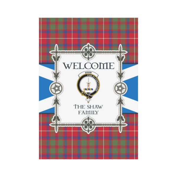 The Shaw 2 Clan Garden Flag, Scottish Tartan The Shaw 2 Clans Garden Flag New Style - Image 2