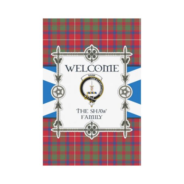 The Shaw 2 Clan Garden Flag, Scottish Tartan The Shaw 2 Clans Garden Flag New Style