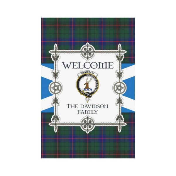 Davidson Clan Garden Flag, Scottish Tartan Davidson Clans Garden Flag New Style