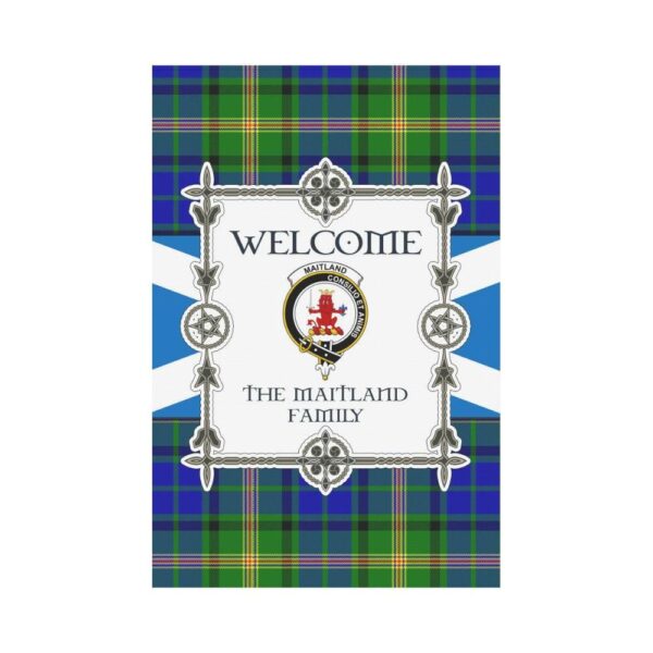 Maitland Clan Garden Flag, Scottish Tartan Maitland Clans Garden Flag New Style