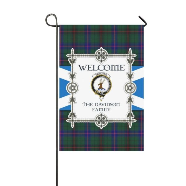 Davidson Clan Garden Flag, Scottish Tartan Davidson Clans Garden Flag New Style - Image 3