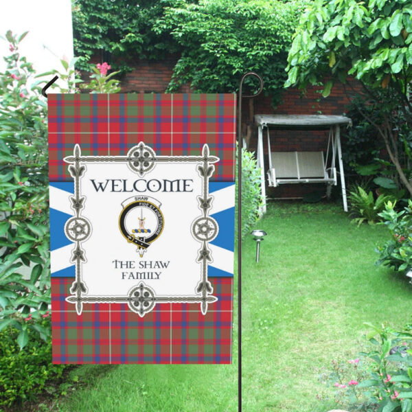 The Shaw 2 Clan Garden Flag, Scottish Tartan The Shaw 2 Clans Garden Flag New Style - Image 4