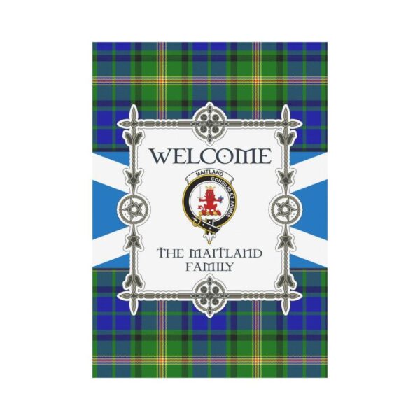 Maitland Clan Garden Flag, Scottish Tartan Maitland Clans Garden Flag New Style - Image 2