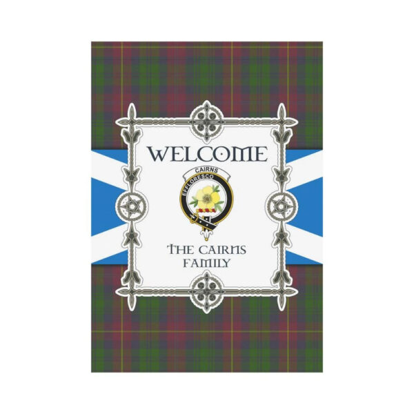 Cairns Clan Garden Flag, Scottish Tartan Cairns Clans Garden Flag New Style - Image 2