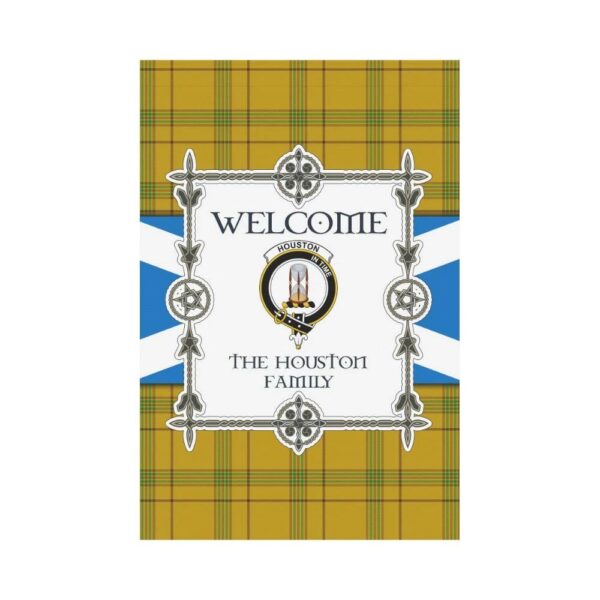 Houston Clan Garden Flag, Scottish Tartan Houston Clans Garden Flag New Style