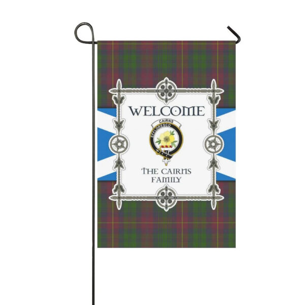 Cairns Clan Garden Flag, Scottish Tartan Cairns Clans Garden Flag New Style - Image 3