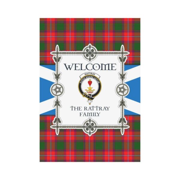 The Rattray Clan Garden Flag, Scottish Tartan The Rattray Clans Garden Flag New Style