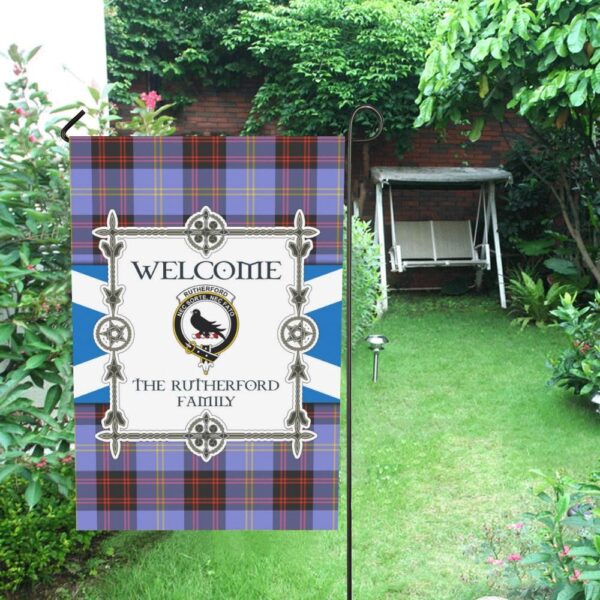 Rutherford Clan Garden Flag, Scottish Tartan Rutherford Clans Garden Flag New Style - Image 4