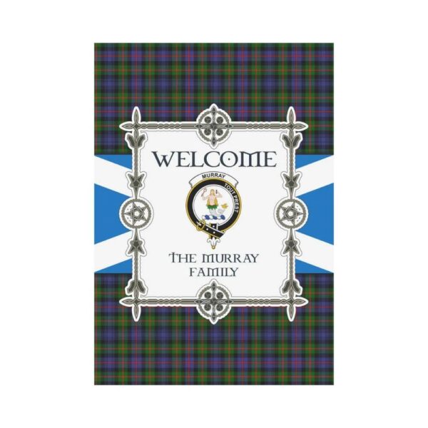 Murray Clan Garden Flag, Scottish Tartan Murray Clans Garden Flag New Style