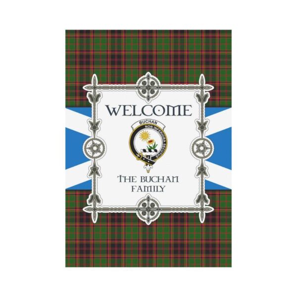 Buchan Clan Garden Flag, Scottish Tartan Buchan Clans Garden Flag New Style - Image 2