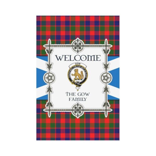 Gow Clan Garden Flag, Scottish Tartan Gow Clans Garden Flag New Style