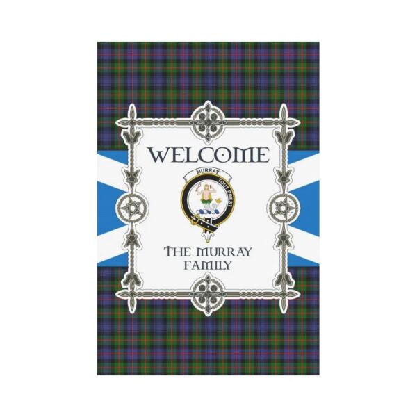 Murray Clan Garden Flag, Scottish Tartan Murray Clans Garden Flag New Style - Image 2