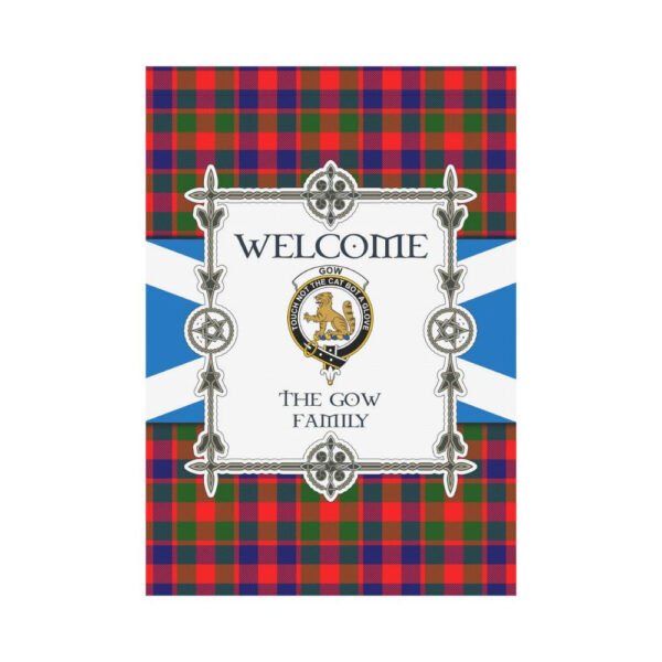 Gow Clan Garden Flag, Scottish Tartan Gow Clans Garden Flag New Style - Image 2