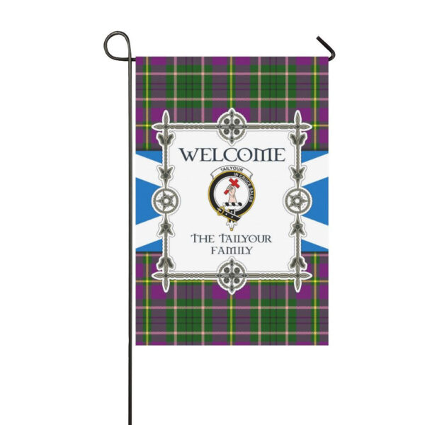 Tailyour Clan Garden Flag, Scottish Tartan Tailyour Clans Garden Flag New Style - Image 3