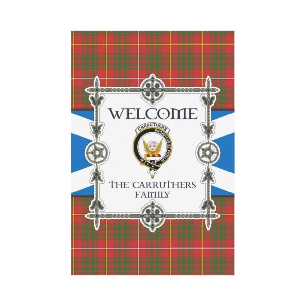 Carruthers Clan Garden Flag, Scottish Tartan Carruthers Clans Garden Flag New Style