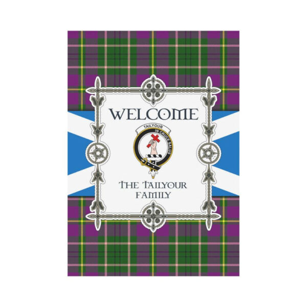 Tailyour Clan Garden Flag, Scottish Tartan Tailyour Clans Garden Flag New Style - Image 2