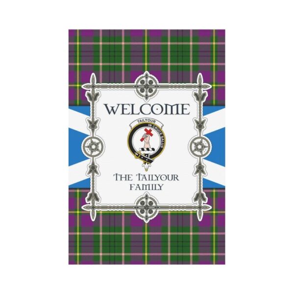 Tailyour Clan Garden Flag, Scottish Tartan Tailyour Clans Garden Flag New Style