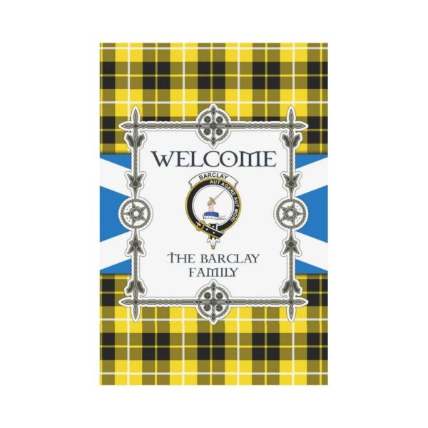 Barclay Clan Garden Flag, Scottish Tartan Barclay Clans Garden Flag New Style