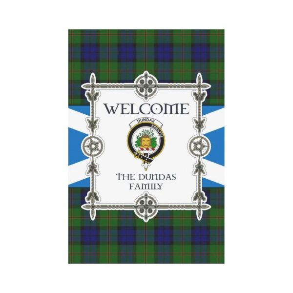 Dundas Clan Garden Flag, Scottish Tartan Dundas Clans Garden Flag New Style