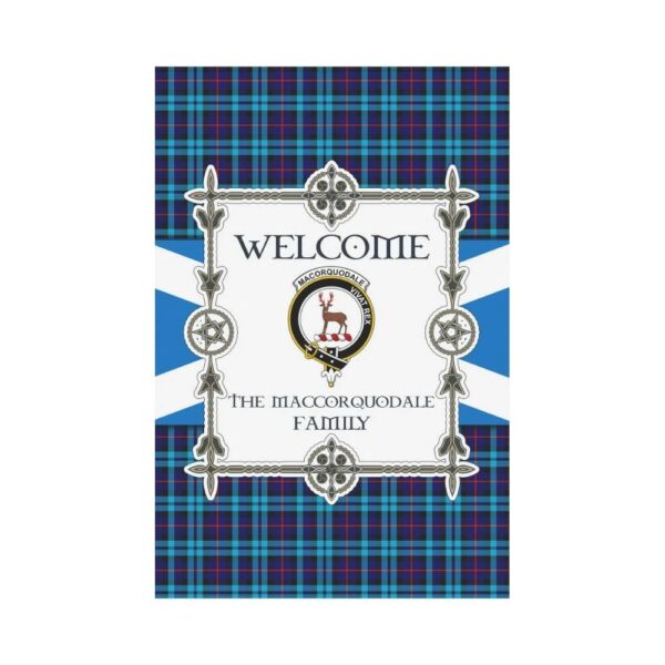 Maccorquodale Clan Garden Flag, Scottish Tartan Maccorquodale Clans Garden Flag New Style - Image 2