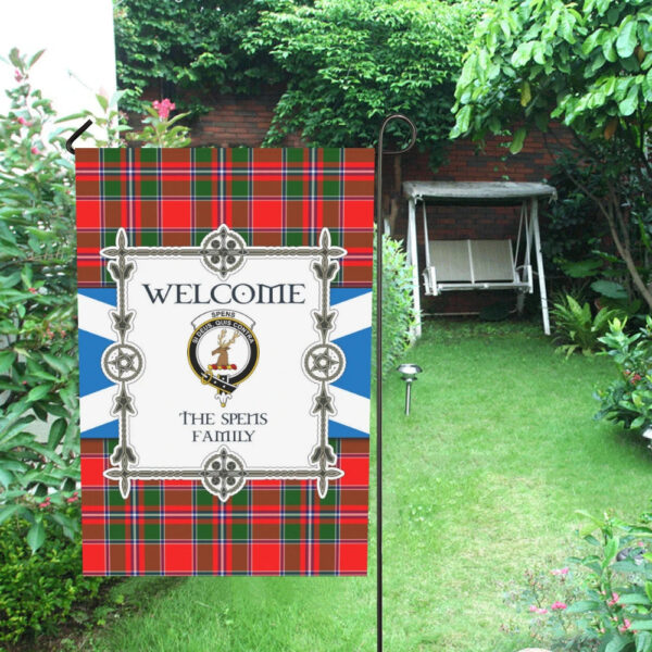 The Spens Clan Garden Flag, Scottish Tartan The Spens Clans Garden Flag New Style - Image 4