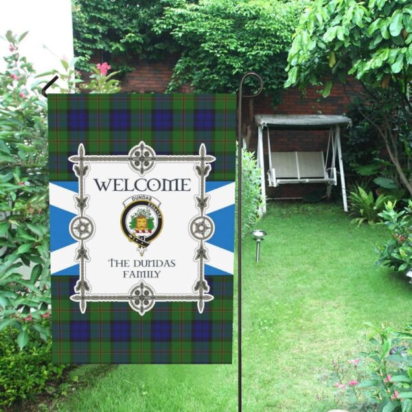 Dundas Clan Garden Flag, Scottish Tartan Dundas Clans Garden Flag New Style - Image 3