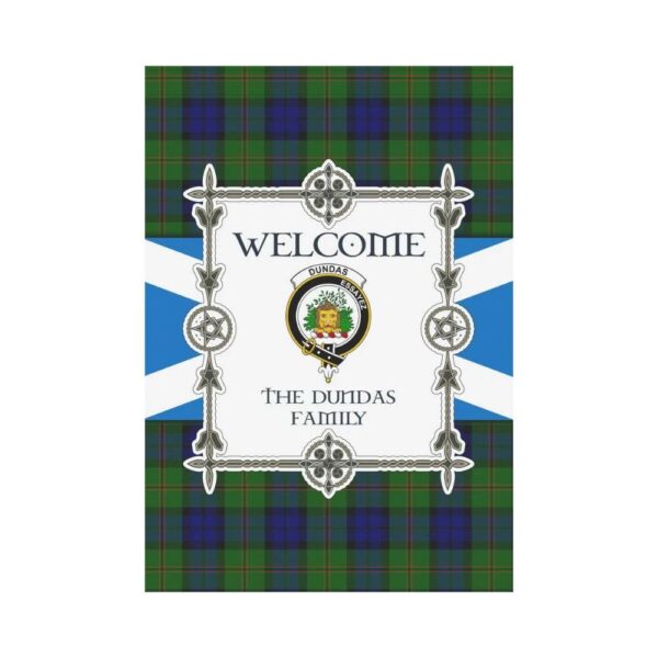 Dundas Clan Garden Flag, Scottish Tartan Dundas Clans Garden Flag New Style - Image 2