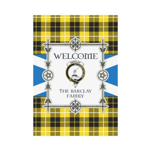 Barclay Clan Garden Flag, Scottish Tartan Barclay Clans Garden Flag New Style - Image 2