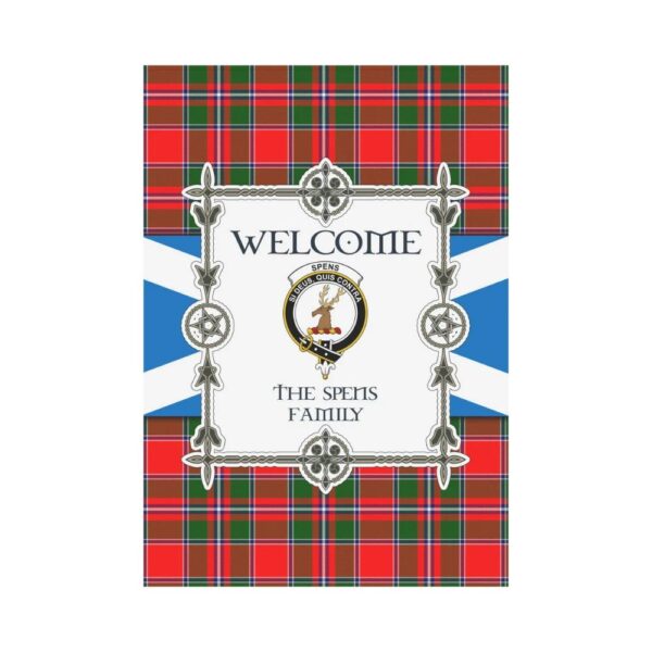 The Spens Clan Garden Flag, Scottish Tartan The Spens Clans Garden Flag New Style - Image 2