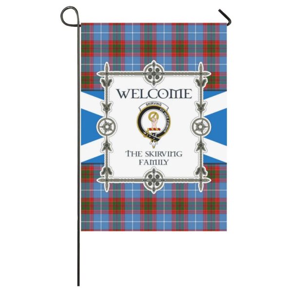 The Skirving Clan Garden Flag, Scottish Tartan The Skirving Clans Garden Flag New Style - Image 3