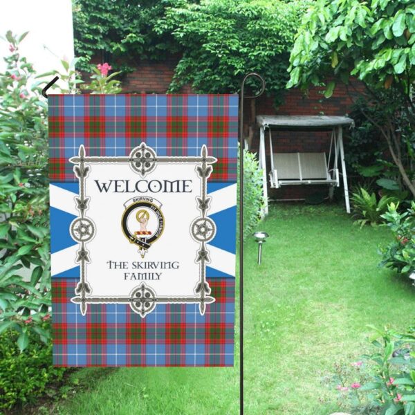 The Skirving Clan Garden Flag, Scottish Tartan The Skirving Clans Garden Flag New Style - Image 4