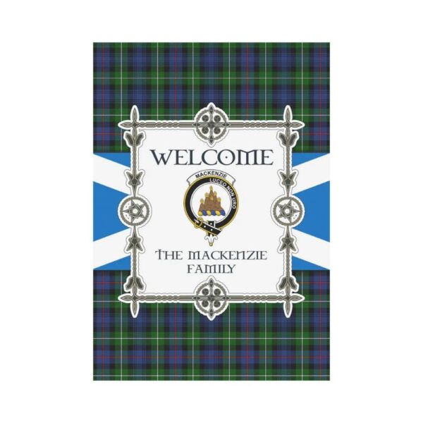 Mackenzie Clan Garden Flag, Scottish Tartan Mackenzie Clans Garden Flag New Style