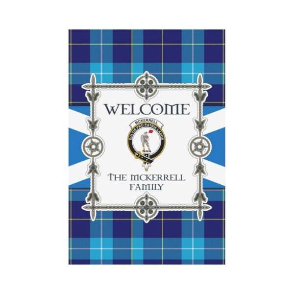 Mckerrell Clan Garden Flag, Scottish Tartan Mckerrell Clans Garden Flag New Style