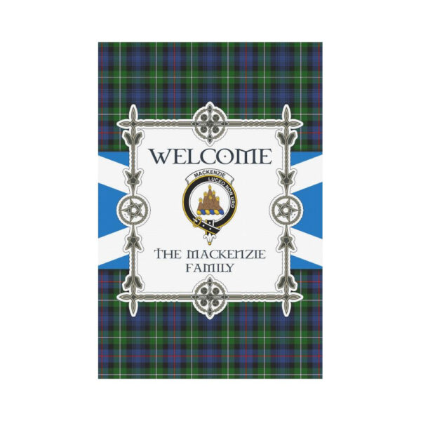 Mackenzie Clan Garden Flag, Scottish Tartan Mackenzie Clans Garden Flag New Style - Image 2