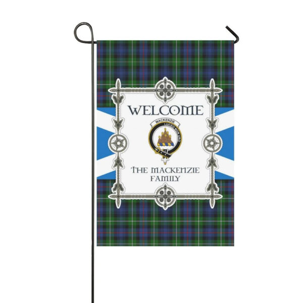 Mackenzie Clan Garden Flag, Scottish Tartan Mackenzie Clans Garden Flag New Style - Image 3