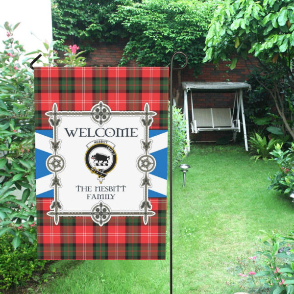 The Nesbitt Clan Garden Flag, Scottish Tartan The Nesbitt Clans Garden Flag New Style - Image 4