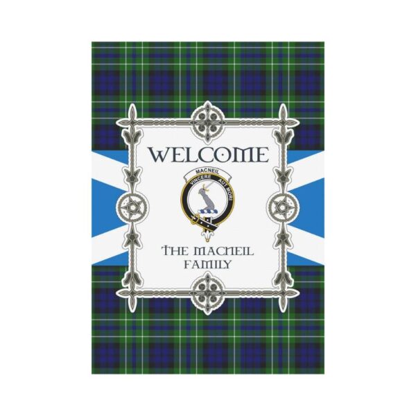 Macneil Clan Garden Flag, Scottish Tartan Macneil Clans Garden Flag New Style