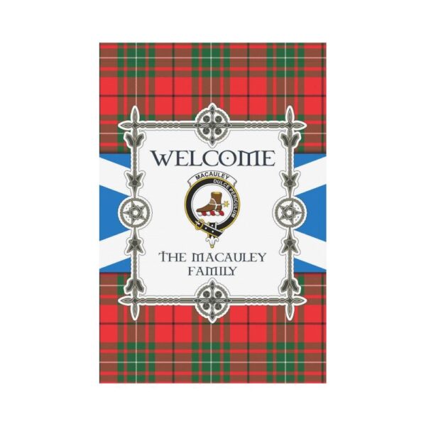 Macauley Clan Garden Flag, Scottish Tartan Macauley Clans Garden Flag New Style