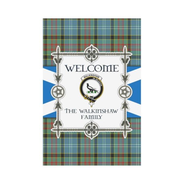 Walkinshaw Clan Garden Flag, Scottish Tartan Walkinshaw Clans Garden Flag New Style