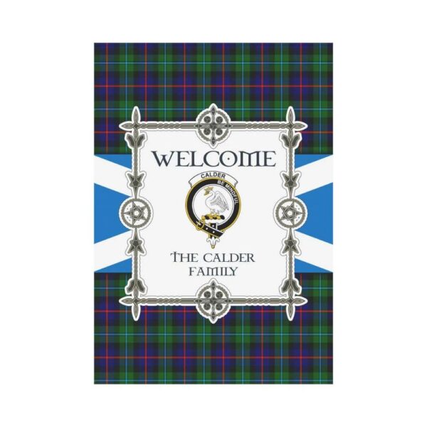 Calder Clan Garden Flag, Scottish Tartan Calder Clans Garden Flag New Style - Image 2