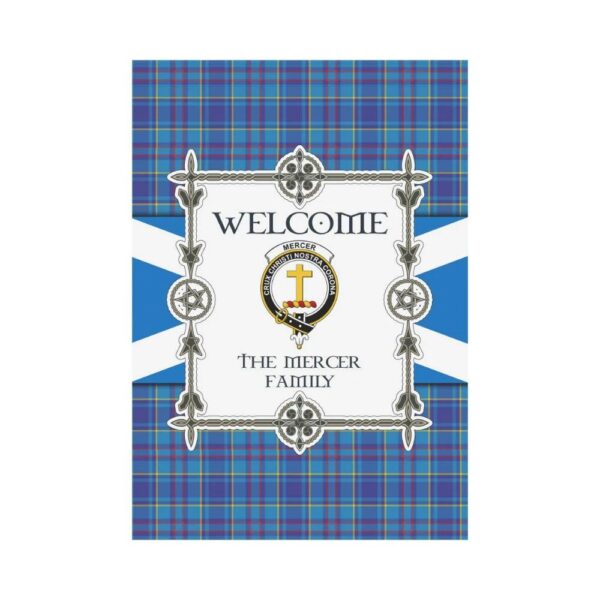 Mercer Clan Garden Flag, Scottish Tartan Mercer Clans Garden Flag New Style