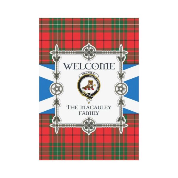 Macauley Clan Garden Flag, Scottish Tartan Macauley Clans Garden Flag New Style - Image 2