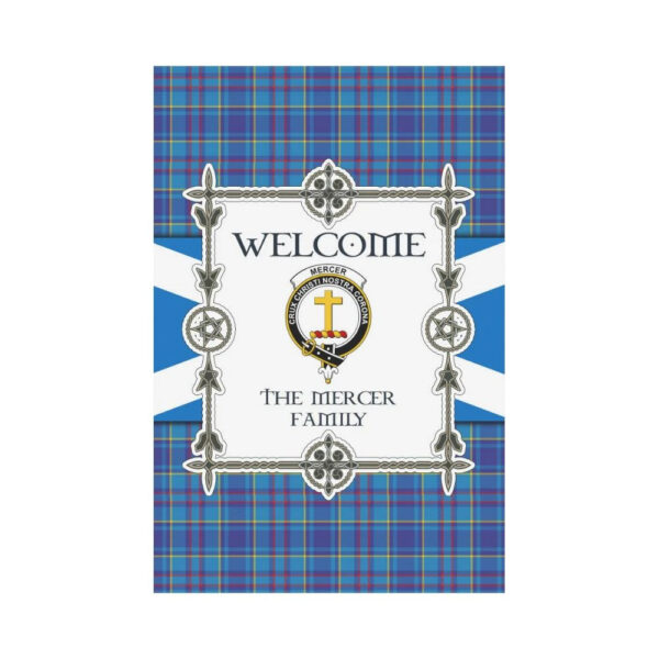 Mercer Clan Garden Flag, Scottish Tartan Mercer Clans Garden Flag New Style - Image 2