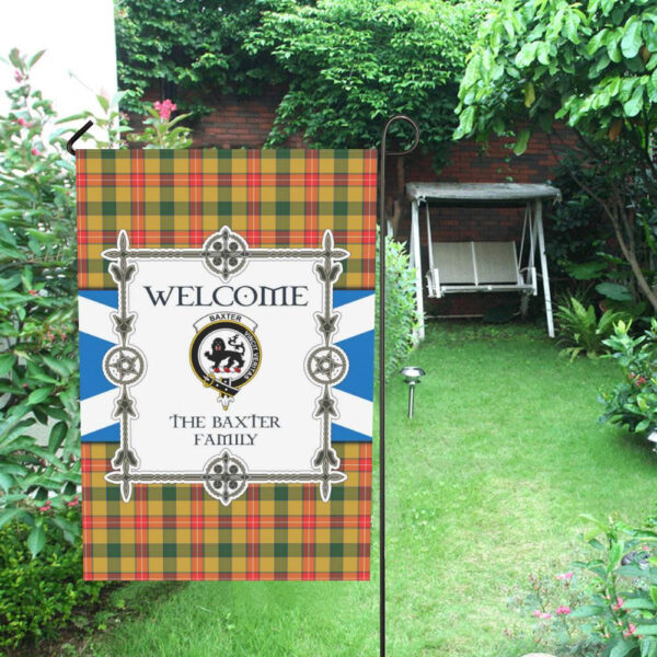 Baxter Clan Garden Flag, Scottish Tartan Baxter Clans Garden Flag New Style - Image 4