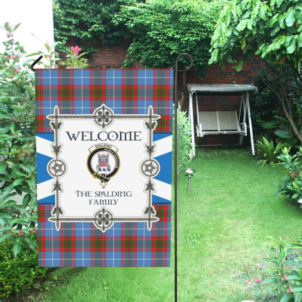 Spalding Clan Garden Flag, Scottish Tartan Spalding Clans Garden Flag New Style - Image 4