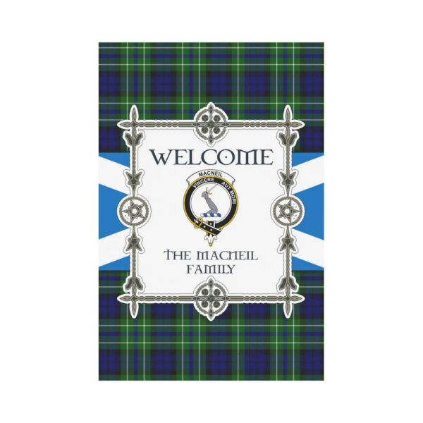 The Macneil 2 Clan Garden Flag, Scottish Tartan The Macneil 2 Clans Garden Flag New Style - Image 2