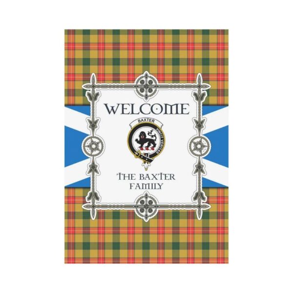 Baxter Clan Garden Flag, Scottish Tartan Baxter Clans Garden Flag New Style - Image 2