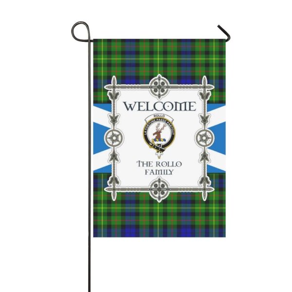 The Rollo Clan Garden Flag, Scottish Tartan The Rollo Clans Garden Flag New Style - Image 3