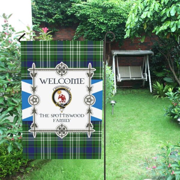 The Spottiswood Clan Garden Flag, Scottish Tartan The Spottiswood Clans Garden Flag New Style - Image 4