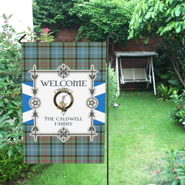 Caldwell Clan Garden Flag, Scottish Tartan Caldwell Clans Garden Flag New Style - Image 4